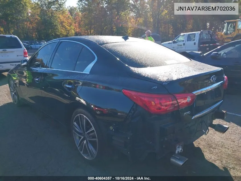 JN1AV7AR3EM702036 2014 Infiniti Q50 Hybrid Sport