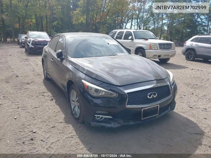 2014 Infiniti Q50 Premium VIN: JN1BV7AR2EM702999 Lot: 40615700