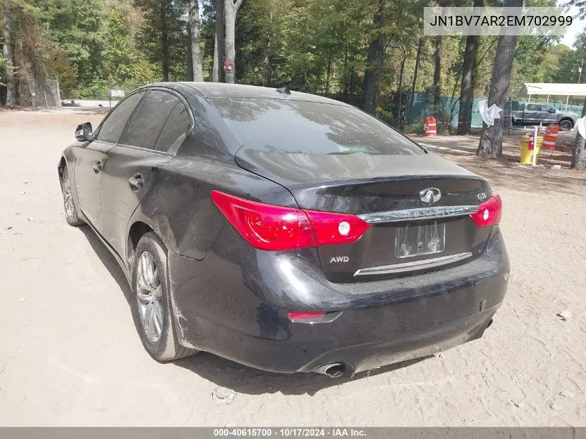 JN1BV7AR2EM702999 2014 Infiniti Q50 Premium