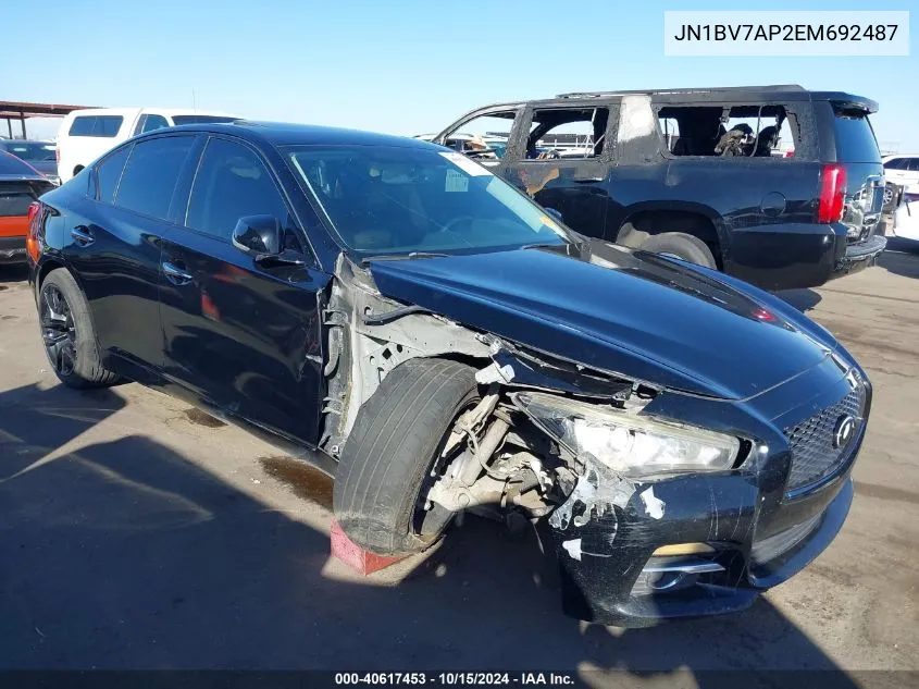 JN1BV7AP2EM692487 2014 Infiniti Q50 Premium