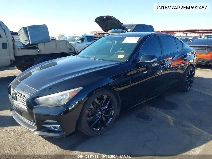 JN1BV7AP2EM692487 2014 Infiniti Q50 Premium