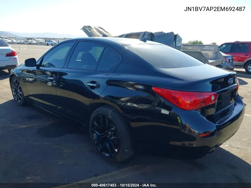 JN1BV7AP2EM692487 2014 Infiniti Q50 Premium