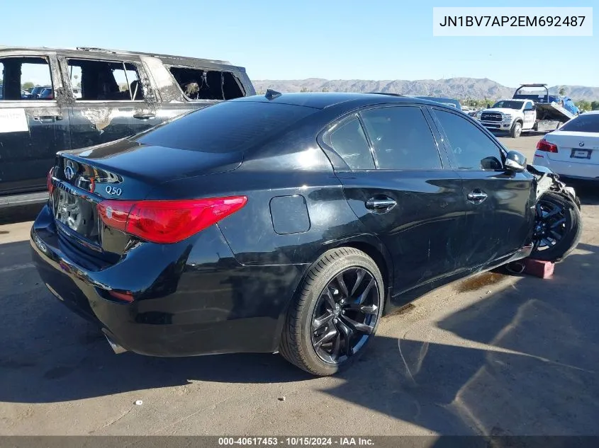 JN1BV7AP2EM692487 2014 Infiniti Q50 Premium