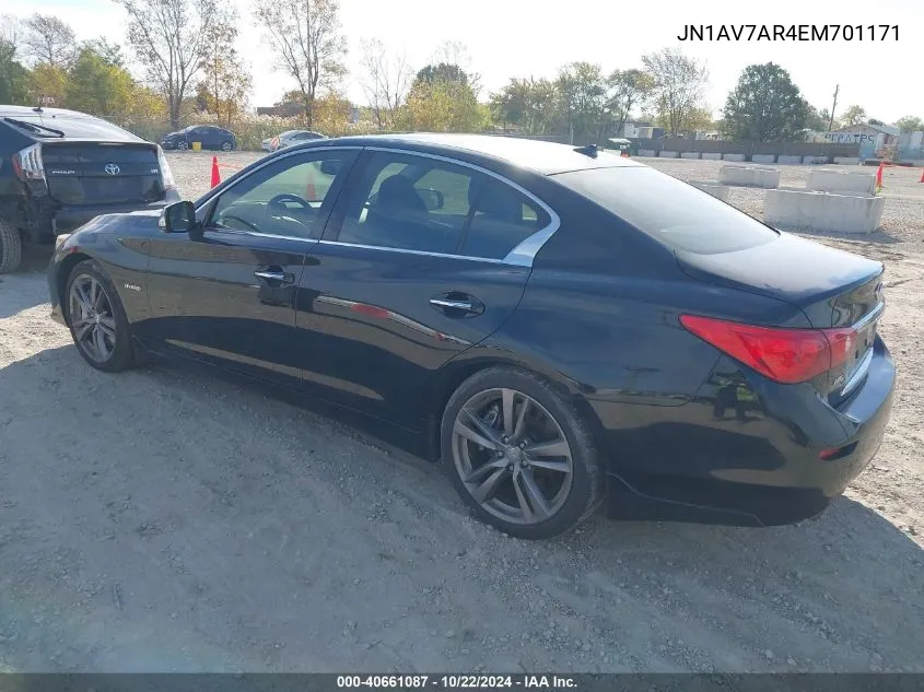 JN1AV7AR4EM701171 2014 Infiniti Q50 Hybrid Sport