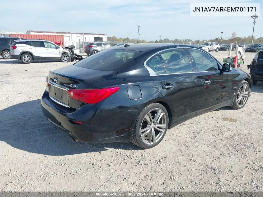 JN1AV7AR4EM701171 2014 Infiniti Q50 Hybrid Sport