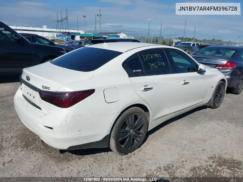 2015 Infiniti Q50 VIN: JN1BV7AR4FM396728 Lot: 12087903