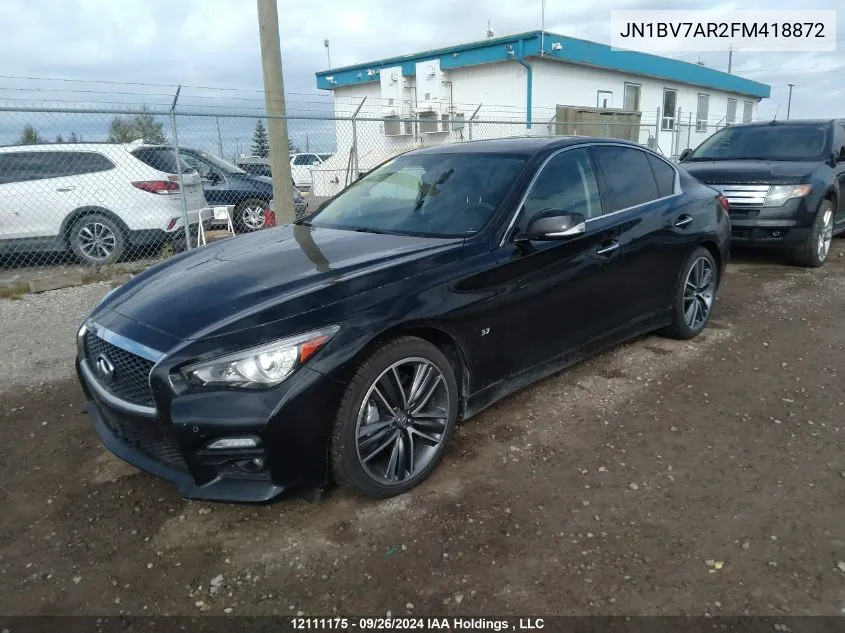 JN1BV7AR2FM418872 2015 Infiniti Q50 Premium/Sport