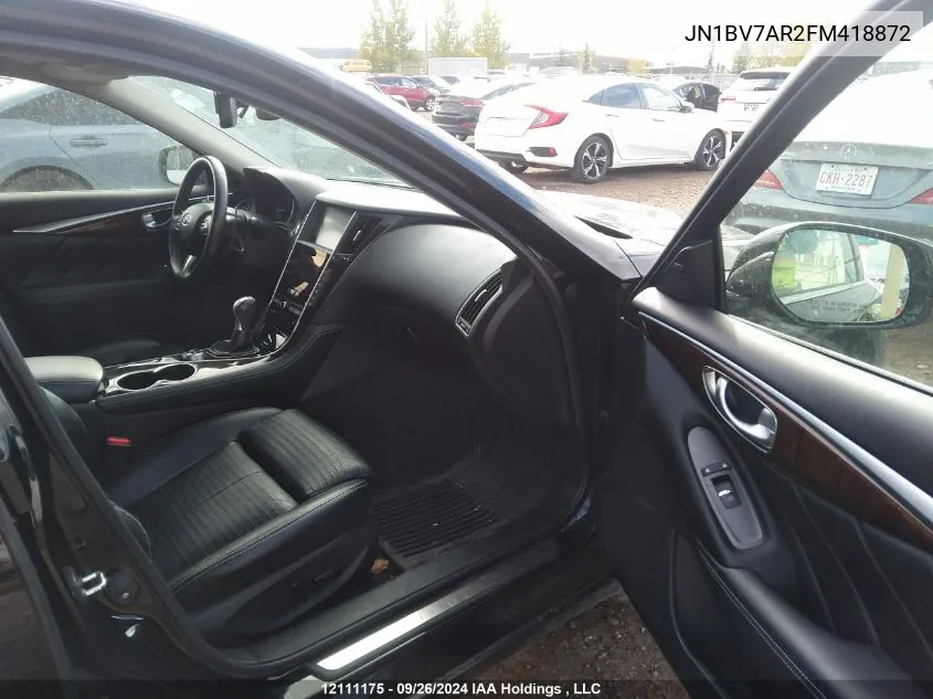 JN1BV7AR2FM418872 2015 Infiniti Q50 Premium/Sport