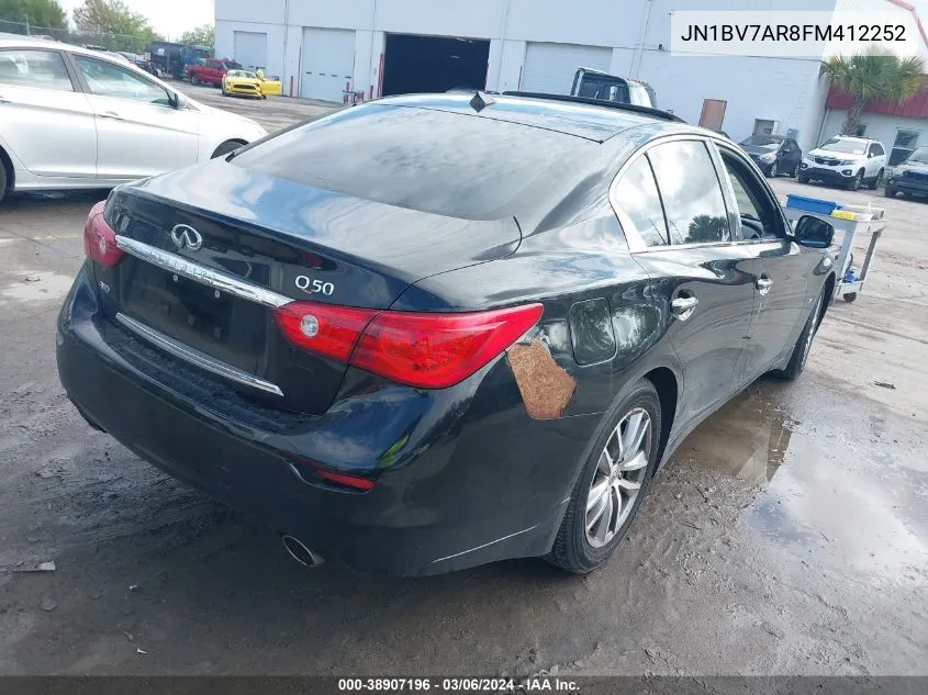 JN1BV7AR8FM412252 2015 Infiniti Q50