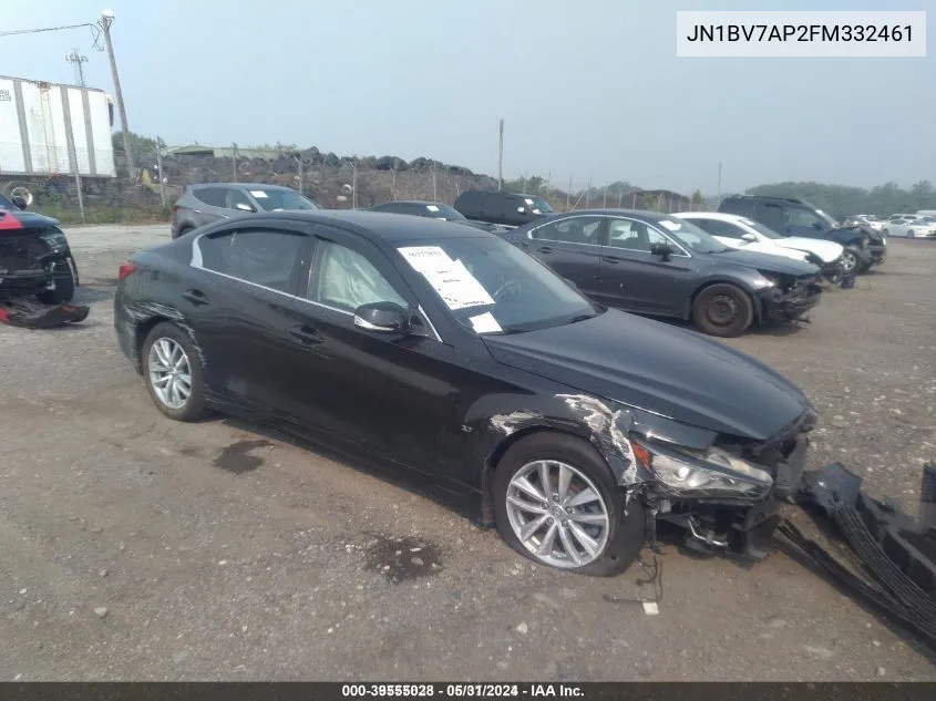 JN1BV7AP2FM332461 2015 Infiniti Q50