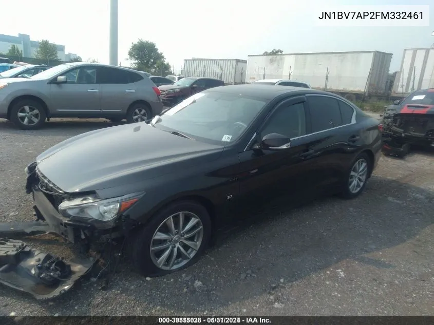 JN1BV7AP2FM332461 2015 Infiniti Q50