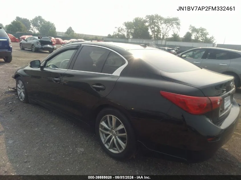 JN1BV7AP2FM332461 2015 Infiniti Q50