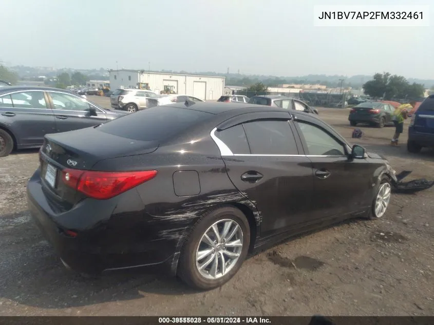 JN1BV7AP2FM332461 2015 Infiniti Q50