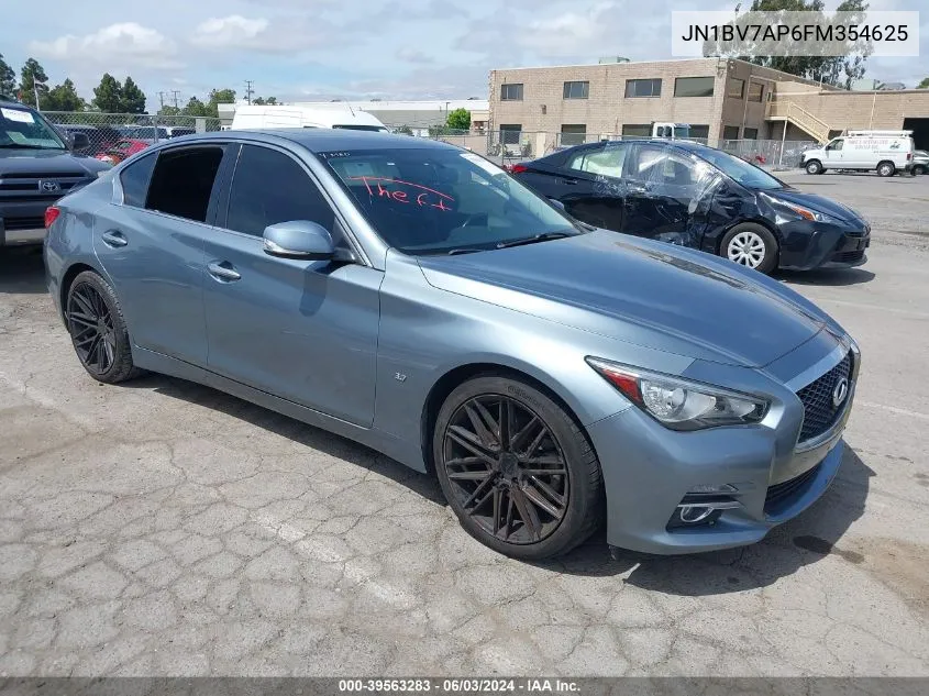 2015 Infiniti Q50 Premium VIN: JN1BV7AP6FM354625 Lot: 39563283