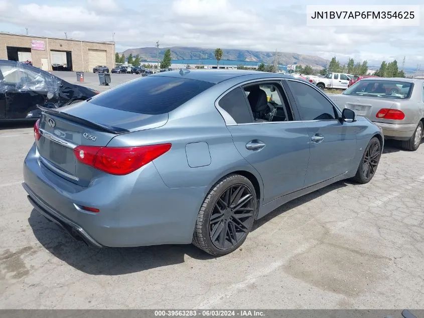 2015 Infiniti Q50 Premium VIN: JN1BV7AP6FM354625 Lot: 39563283