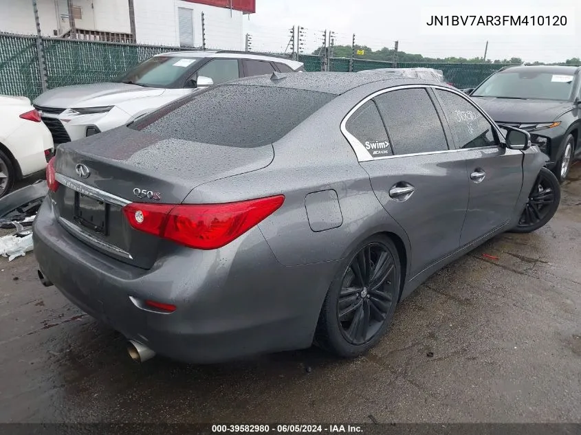 JN1BV7AR3FM410120 2015 Infiniti Q50 Sport