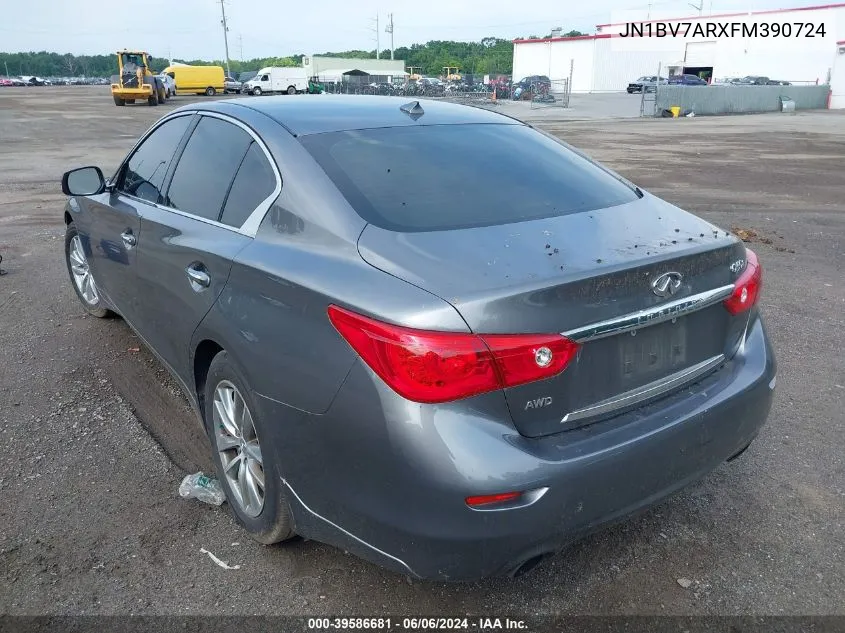 JN1BV7ARXFM390724 2015 Infiniti Q50