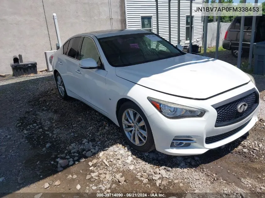 2015 Infiniti Q50 Premium VIN: JN1BV7AP0FM338453 Lot: 39714090