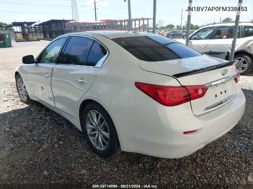 JN1BV7AP0FM338453 2015 Infiniti Q50 Premium