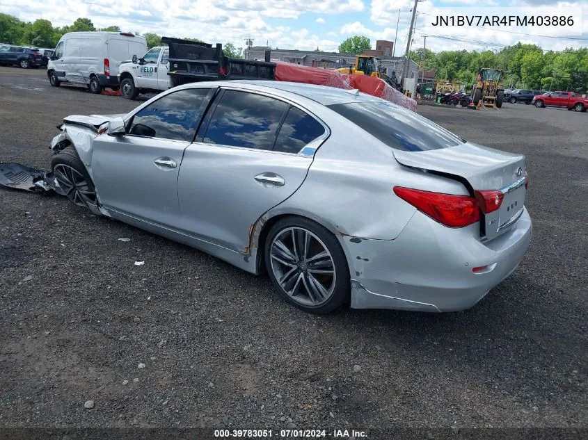 JN1BV7AR4FM403886 2015 Infiniti Q50 Premium