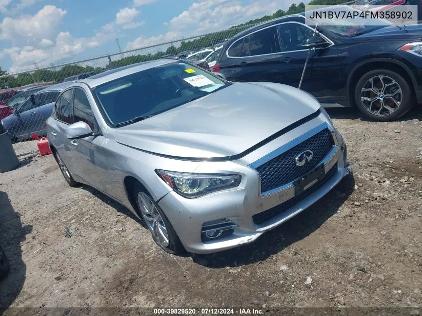 JN1BV7AP4FM358902 2015 Infiniti Q50 Premium