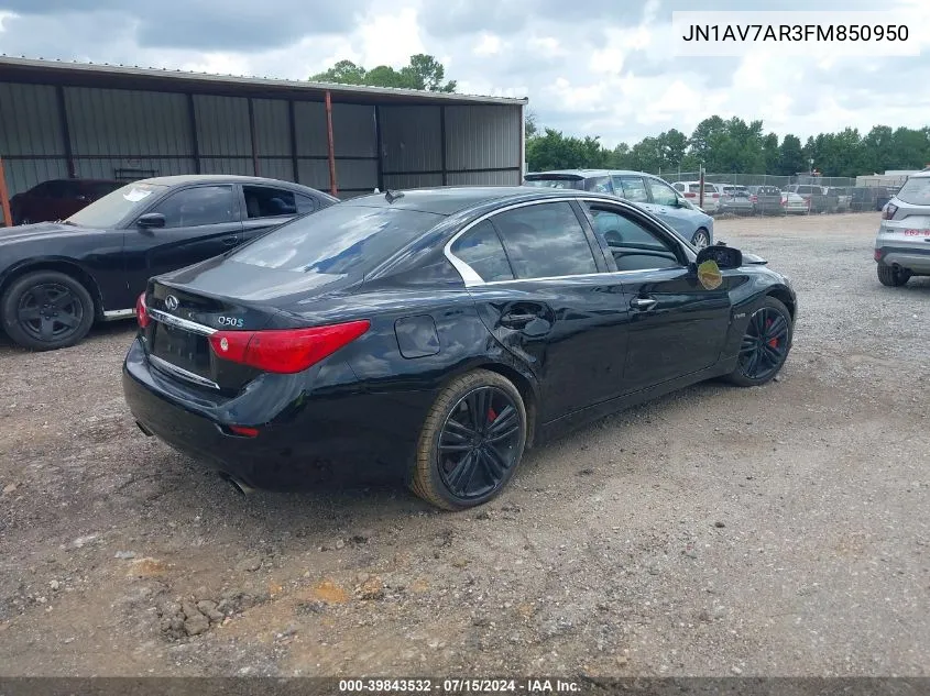 JN1AV7AR3FM850950 2015 Infiniti Q50 Hybrid Sport