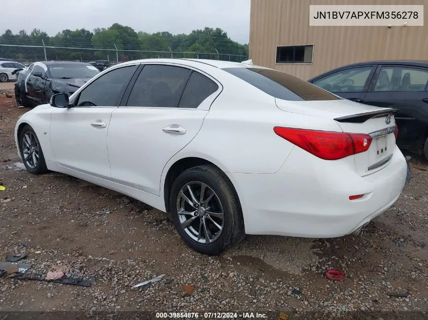 JN1BV7APXFM356278 2015 Infiniti Q50