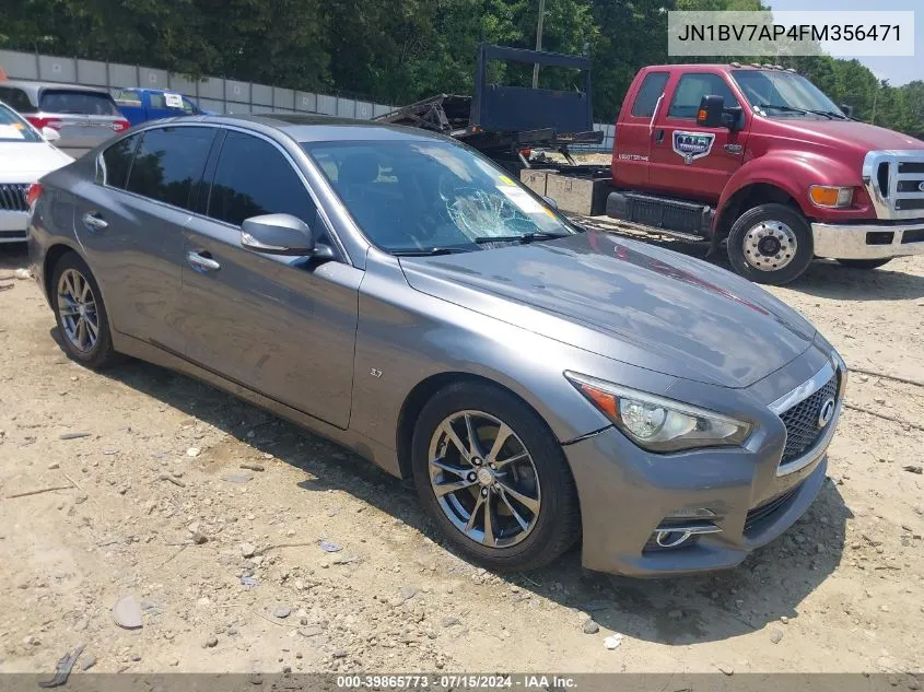 2015 Infiniti Q50 VIN: JN1BV7AP4FM356471 Lot: 39865773