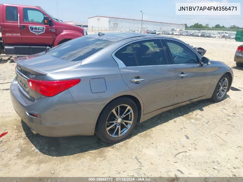 JN1BV7AP4FM356471 2015 Infiniti Q50