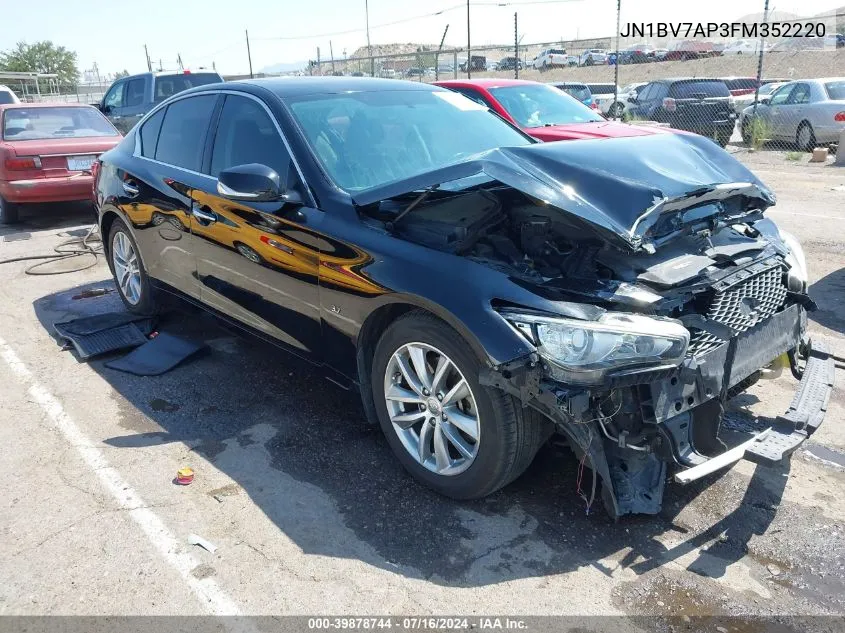 2015 Infiniti Q50 Premium VIN: JN1BV7AP3FM352220 Lot: 39878744