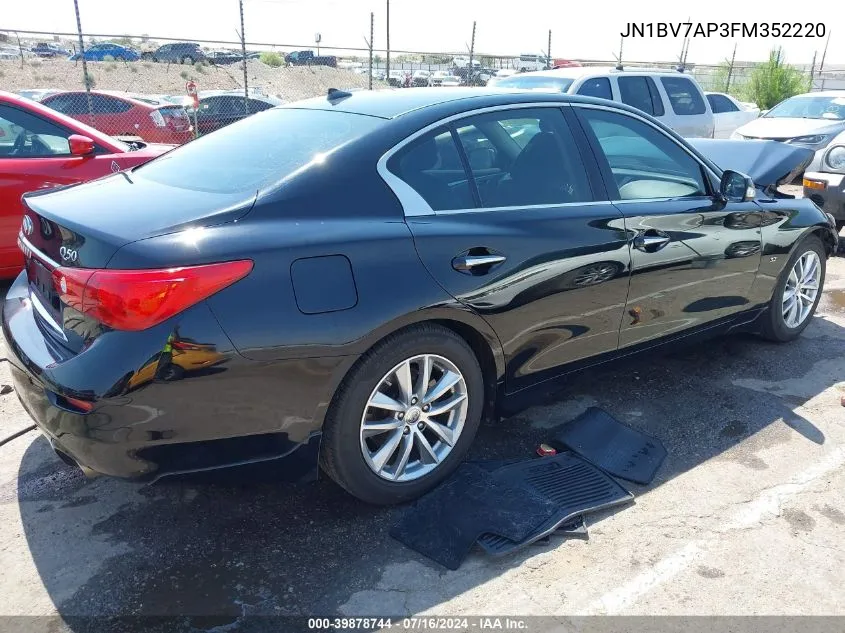 2015 Infiniti Q50 Premium VIN: JN1BV7AP3FM352220 Lot: 39878744