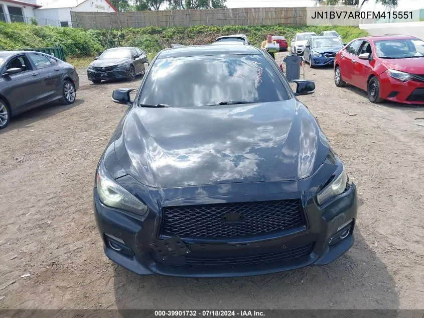 JN1BV7AR0FM415551 2015 Infiniti Q50 Premium/Sport