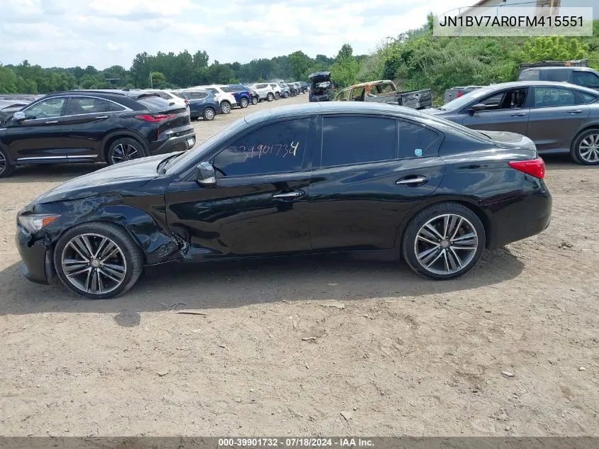 JN1BV7AR0FM415551 2015 Infiniti Q50 Premium/Sport