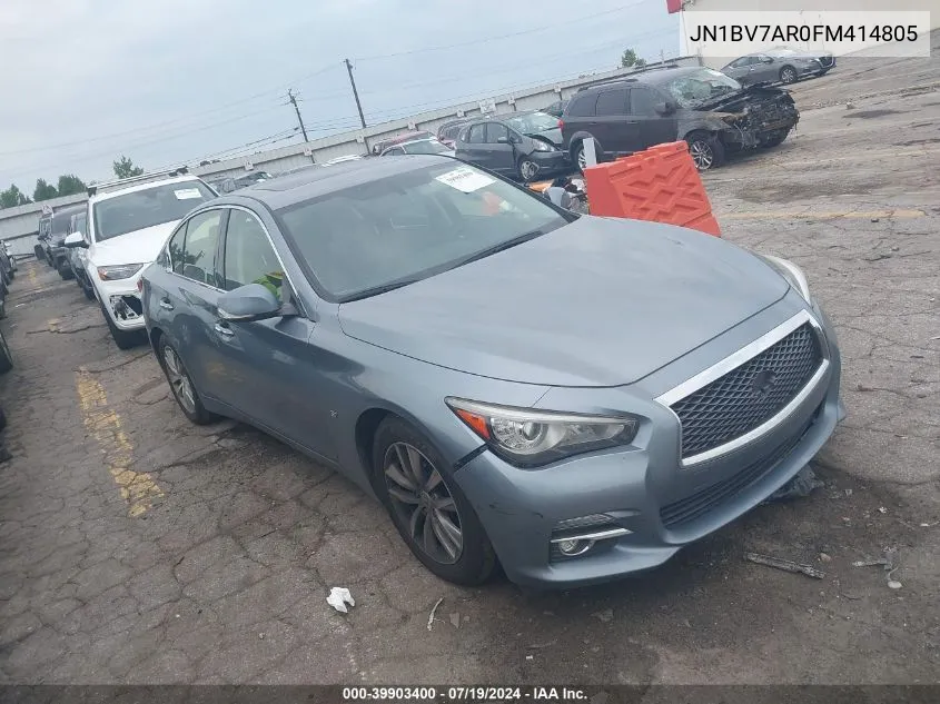 2015 Infiniti Q50 Premium VIN: JN1BV7AR0FM414805 Lot: 39903400