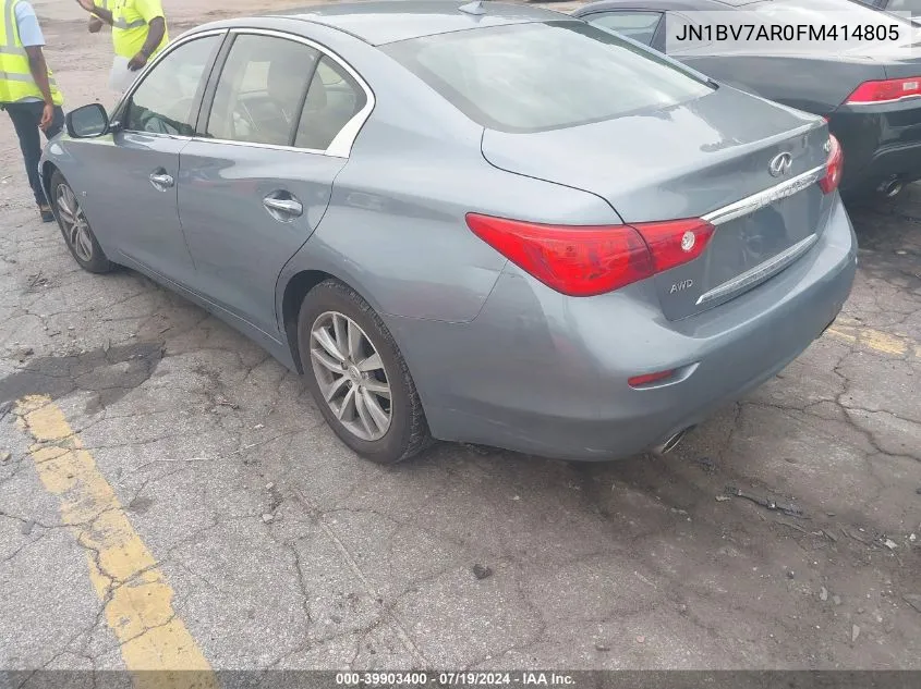 JN1BV7AR0FM414805 2015 Infiniti Q50 Premium