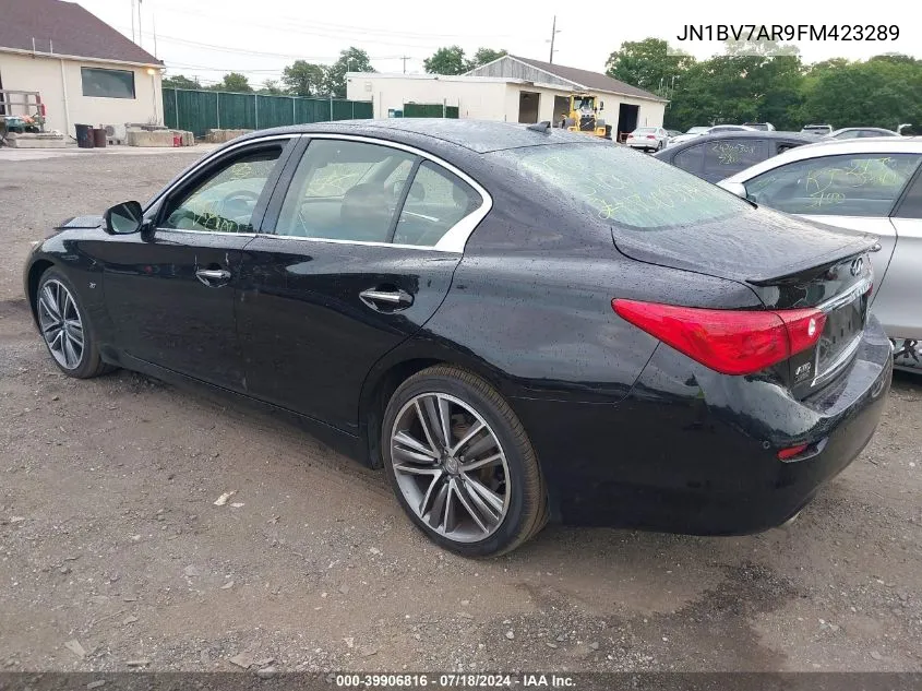 JN1BV7AR9FM423289 2015 Infiniti Q50 Premium/Sport