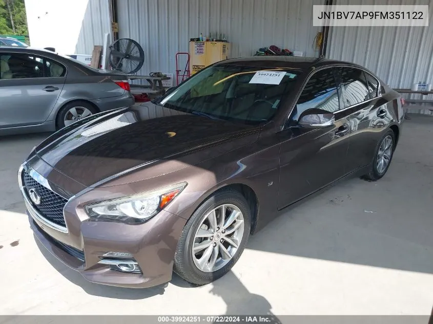 JN1BV7AP9FM351122 2015 Infiniti Q50 Premium