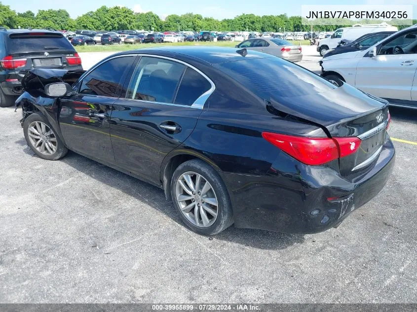 2015 Infiniti Q50 Premium/Sport VIN: JN1BV7AP8FM340256 Lot: 39955899