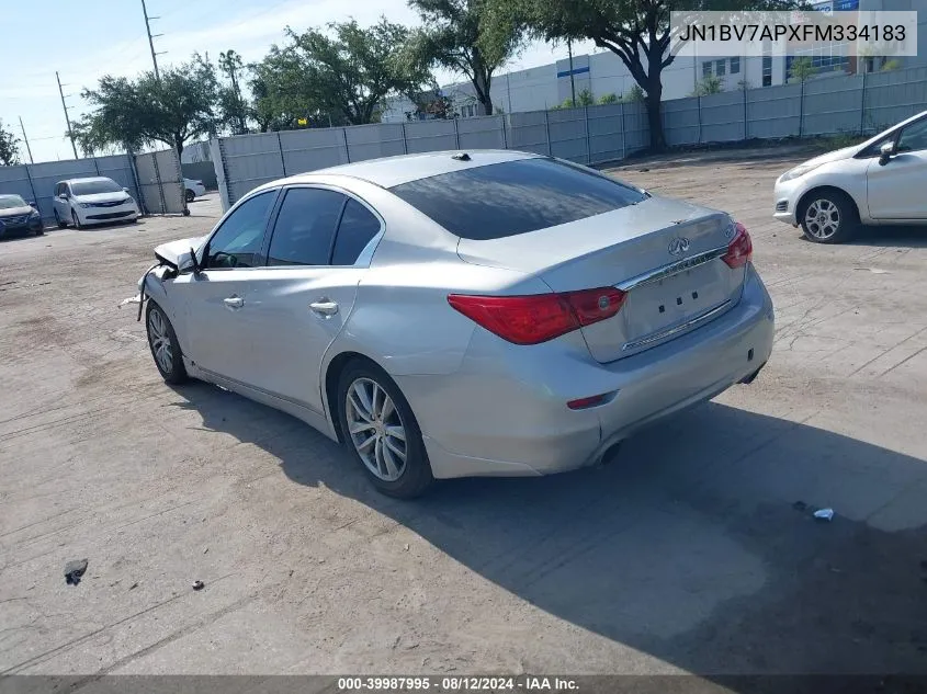 JN1BV7APXFM334183 2015 Infiniti Q50