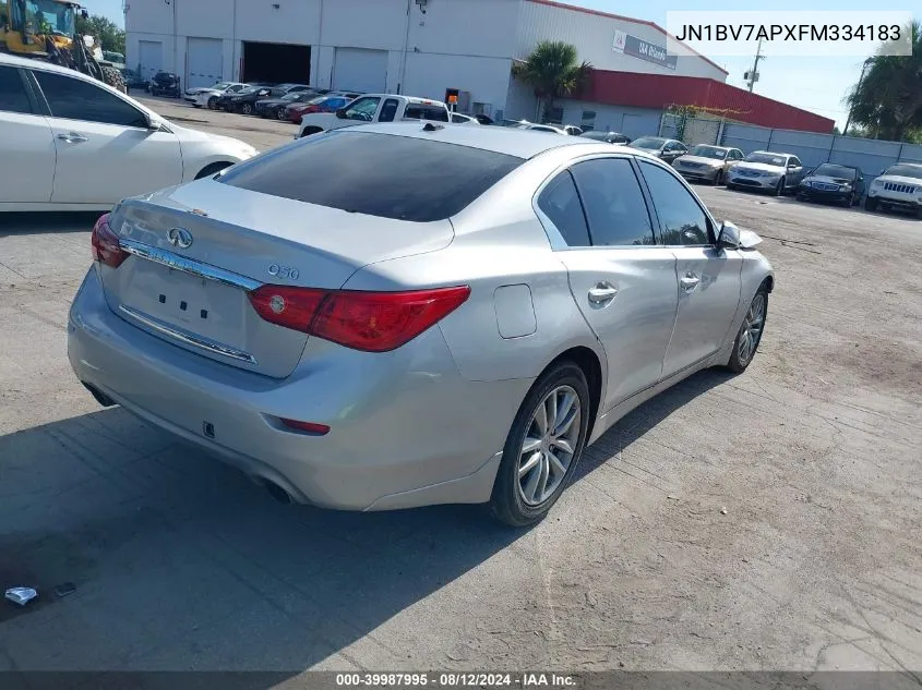 JN1BV7APXFM334183 2015 Infiniti Q50