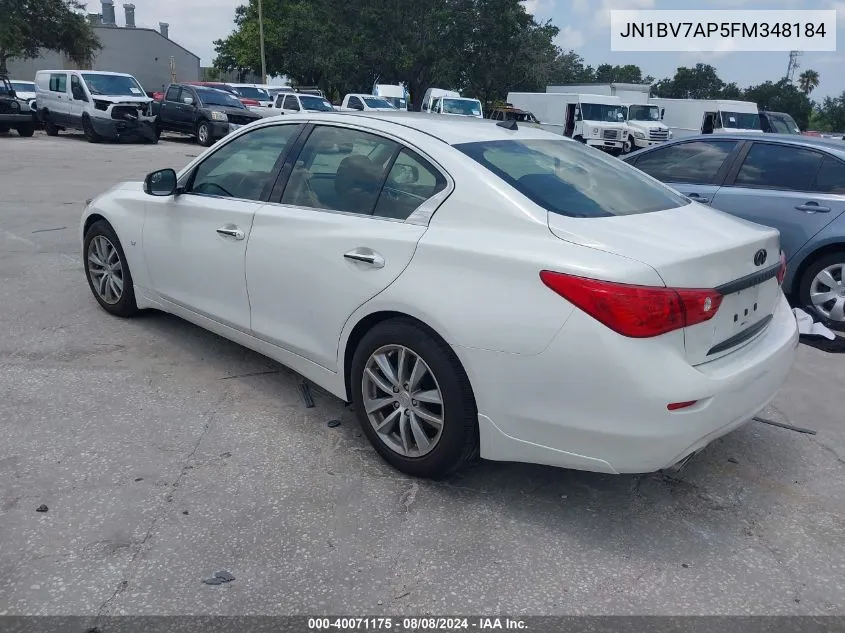 JN1BV7AP5FM348184 2015 Infiniti Q50 Premium