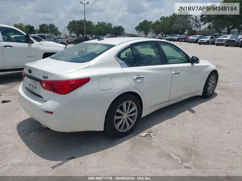 JN1BV7AP5FM348184 2015 Infiniti Q50 Premium