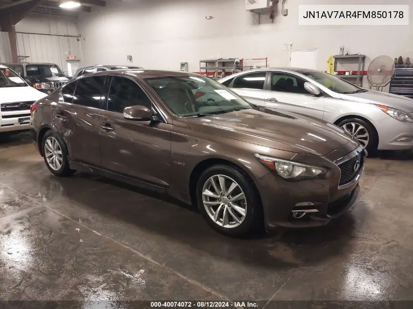 JN1AV7AR4FM850178 2015 Infiniti Q50 Hybrid Premium