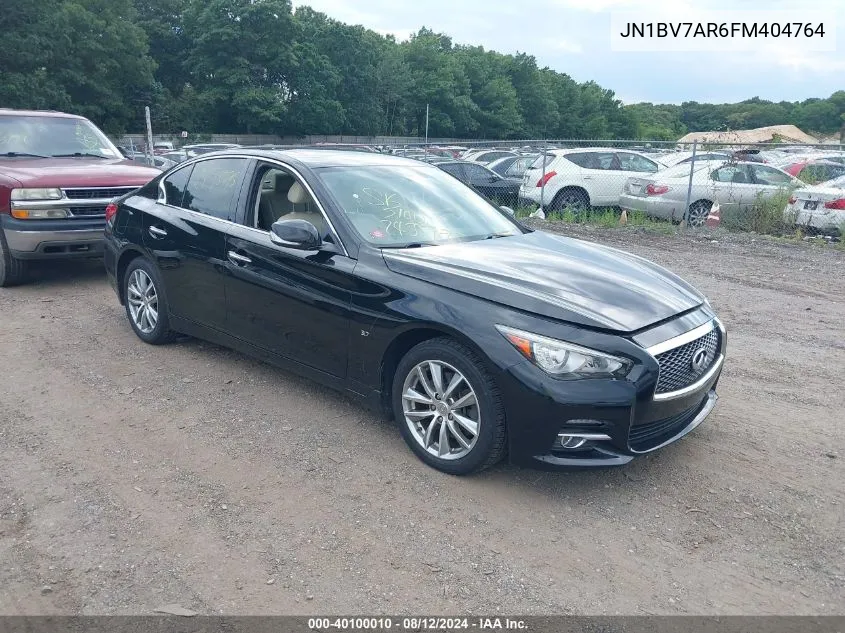 2015 Infiniti Q50 Premium VIN: JN1BV7AR6FM404764 Lot: 40100010