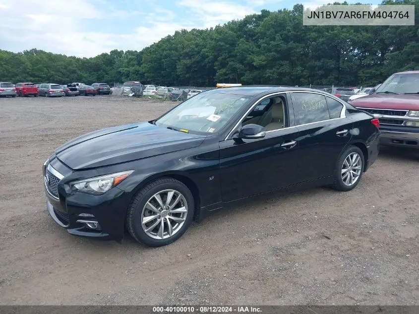 2015 Infiniti Q50 Premium VIN: JN1BV7AR6FM404764 Lot: 40100010