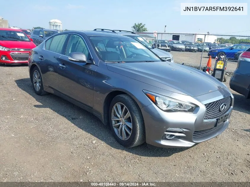 2015 Infiniti Q50 Premium VIN: JN1BV7AR5FM392641 Lot: 40108443