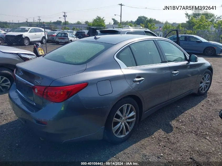 JN1BV7AR5FM392641 2015 Infiniti Q50 Premium