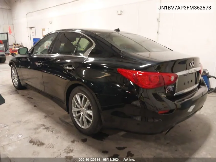 2015 Infiniti Q50 Premium VIN: JN1BV7AP3FM352573 Lot: 40120844