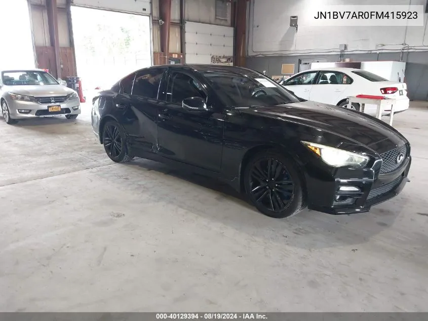 2015 Infiniti Q50 Sport VIN: JN1BV7AR0FM415923 Lot: 40129394