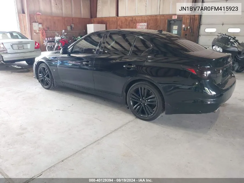 JN1BV7AR0FM415923 2015 Infiniti Q50 Sport